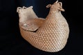 Straw straw basket