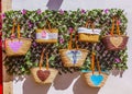 Straw Baskets Bags Handicrafts Obidos Portugal