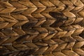 Straw braid texture, woven rustic straw background Royalty Free Stock Photo