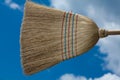 Straw broom Royalty Free Stock Photo