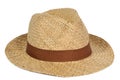 Straw hat isolated Royalty Free Stock Photo