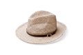 Straw hat isolated Royalty Free Stock Photo