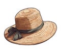 Straw hat women headwear