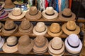 Straw hats for sale Royalty Free Stock Photo
