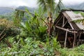 Straw house in mountain village Royalty Free Stock Photo