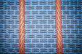 Straw mat from bonded bamboo a background Royalty Free Stock Photo