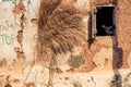 Straw outside of a hut in Ghana Royalty Free Stock Photo