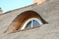 Straw roof and chimneys Royalty Free Stock Photo