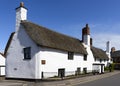 Straw roof cottage at Porlock, Somerset Royalty Free Stock Photo