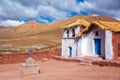 Straw Roof Machuca Church Royalty Free Stock Photo