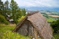 Straw shelter and views of the surroundings of the Celtic Archaeological Museum Havranok