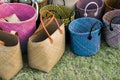 Straw shopping bags