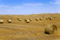 Straw stack. harvesting Royalty Free Stock Photo