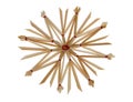 Straw star Royalty Free Stock Photo