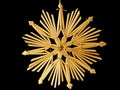 Straw star Royalty Free Stock Photo