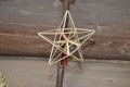 Straw star collection. Traditional handmade christmas decoration