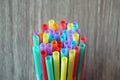 Straw straws plastic drinking background colourful full screen single use pollution