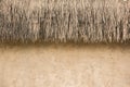 straw thatched roof and soil wall background Royalty Free Stock Photo