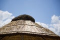 Straw umbrella on the beach