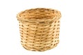 Straw weaved basket Royalty Free Stock Photo