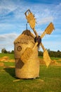 Straw wind mill Royalty Free Stock Photo