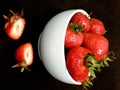 Strawberies in a bowl Royalty Free Stock Photo