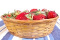 Strawberries basket Royalty Free Stock Photo