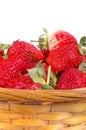 Strawberries basket Royalty Free Stock Photo