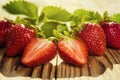 strawberries in basket, strawberry basket, strawberries on wooden table, strawberry, basket with strawberries, strawberries in na