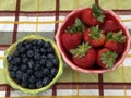 Strawberries and Blueberries