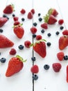Strawberries, blueberries, raspberries Royalty Free Stock Photo