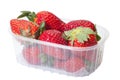 Strawberries in box.