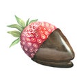 Strawberries in chocolate Royalty Free Stock Photo