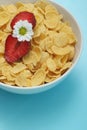 Strawberries cornflakes