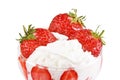 Strawberries with cream