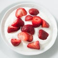 Strawberries and cream Royalty Free Stock Photo