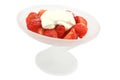 Strawberries with Cream Royalty Free Stock Photo