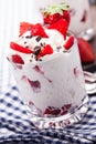 Strawberries with cream Dessert