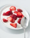 Strawberries and cream Royalty Free Stock Photo