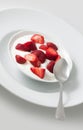 Strawberries and cream Royalty Free Stock Photo