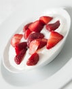 Strawberries and cream Royalty Free Stock Photo