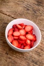 Strawberries cup Royalty Free Stock Photo