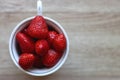 Strawberries in a Cup Royalty Free Stock Photo