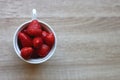 Strawberries in a Cup Royalty Free Stock Photo