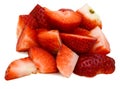 strawberries cut Royalty Free Stock Photo