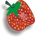 Strawberries - Fragaria plants fruit