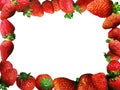 Strawberries frame Royalty Free Stock Photo