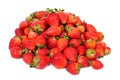 Strawberries fruits isolated on white Royalty Free Stock Photo