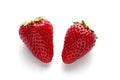 strawberries fruits isolated on white background Royalty Free Stock Photo