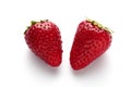 strawberries fruits isolated on white background Royalty Free Stock Photo